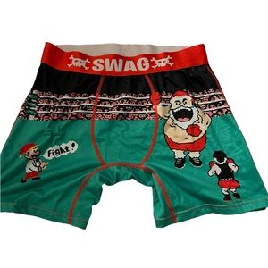 New Christmas Swag boxers size large